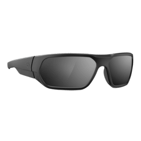 Magpul Radius Black Frame Safety Glasses with Polarized Gray/Silver Mirror Lenses